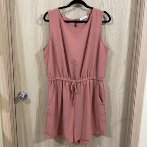 Pink Lily - Pink Romper  - 2X